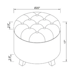 Tufted Round Storage Ottoman - Threshold™ -Living Room Furniture Store GUEST 77709614 17c9 4d77 a778 ff7c6a2478bf