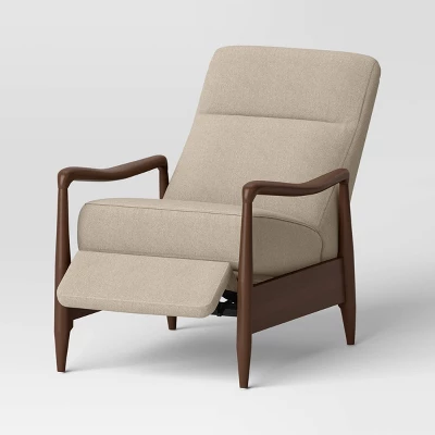 Dusk Mid-Century Wooden Arm Recliner - Threshold™ 6 Dusk Mid-Century Wooden Arm Recliner - Threshold™ - Image 4