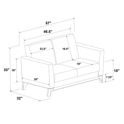 Middlefield Loveseat - Threshold™ 8 Middlefield Loveseat - Threshold™ - Image 6