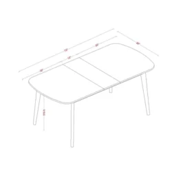 Astrid Mid-Century Drop Leaf Dining Table - Threshold™ -Living Room Furniture Store GUEST 804508c4 e30b 4c64 8f04 e4df960068df