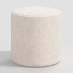 Round Thalia Ottoman Linen - Skyline Furniture -Living Room Furniture Store GUEST 849e73d8 5f9e 439a 8e1d 4e2f351a41be