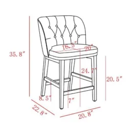 Winfall Tufted Barrel Counter Height Barstool Linen - Threshold™ -Living Room Furniture Store GUEST 862591f2 c5d6 4cbd b107 373f25260e5a