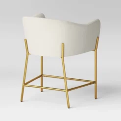 Gladden Barrel Counter Height Stool Cream Boucle/Brass - Opalhouse™ Designed With Jungalow™ -Living Room Furniture Store GUEST 8908b10e 6619 4cc9 8d47 52bf3116fe16