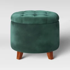 Tufted Round Storage Ottoman - Threshold™ -Living Room Furniture Store GUEST 8b462eb1 b29f 4321 ac3f 6b969ee2a18b