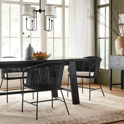 2pc Westcliff Seagrass Dining Chairs - Threshold™ Designed With Studio McGee 3 2pc Westcliff Seagrass Dining Chairs - Threshold™ Designed With Studio McGee