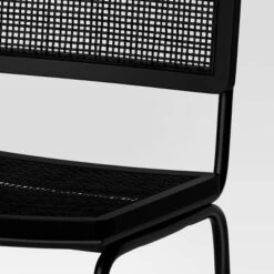 Errol Cane And Wood Counter Height Barstool With Metal Legs Black - Threshold™ -Living Room Furniture Store GUEST 8d531c38 f04f 47f8 a38f a23cf11cc959