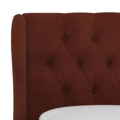 Wingback Platform Bed Velvet - Skyline Furniture -Living Room Furniture Store GUEST 9056210f 955a 47e0 a7a6 a46905ca425d