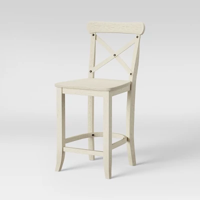 24" Litchfield X-Back Counter Height Barstool - Threshold 4 24" Litchfield X-Back Counter Height Barstool - Threshold - Image 2