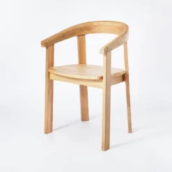 Terra Solid Wood Curved Back Dining Chair - Threshold™ Designed With Studio McGee -Living Room Furniture Store GUEST 9247e68d 2d42 4de0 acf8 805ddf967c24