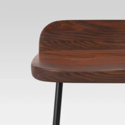 Lorton Low Back Metal Leg Wood Counter Height Barstool - Threshold™ -Living Room Furniture Store GUEST 95c1d095 afde 4e7d a34b 5f9ea61243a3