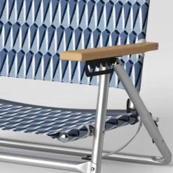 5 Position Beach Chair With Aluminum Frame & Wood Arms - Threshold™ -Living Room Furniture Store GUEST 97ae4a09 d58f 41af b73d 625d9a0d66e8