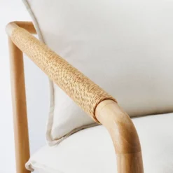 Ventura Upholstered Accent Chair With Wood Frame Natural - Threshold™ Designed With Studio McGee -Living Room Furniture Store GUEST 98662dff f5db 4a4f 8dae a4b4967b85d1