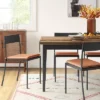 Clion Metal Dining Chair Black/Caramel Faux Leather - Threshold™ -Living Room Furniture Store GUEST 99382131 55c2 4fb5 a1c6 ef68432b32b7