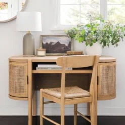 Logan Wood Dining Chair With Woven Seat - Threshold™ Designed With Studio McGee -Living Room Furniture Store GUEST 9976a675 ca2f 41a0 a6ef 4a5d3b594485