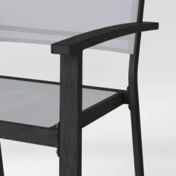 2pc Ryegate Weathered Teak Sling Outdoor Patio Dining Chairs Arm Chairs Gray - Threshold™ -Living Room Furniture Store GUEST 9be3cb3a acf0 4a9f bdb8 621b94a63f73