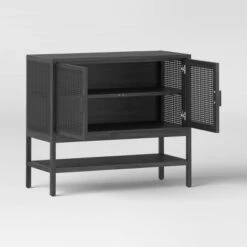 Minsmere 2 Door Cabinet - Black - Threshold™ -Living Room Furniture Store GUEST 9e1107df fb7f 4c1f 823d 32a9d96e5e1d