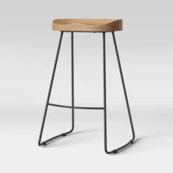 Hull Low Back Barstool Wood/Metal - Threshold 9 Hull Low Back Barstool Wood/Metal - Threshold -Living Room Furniture Store GUEST a05d5da7 14da 44f7 8bc2 9c6bbdd8521f