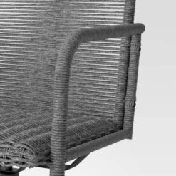 2pc Granby Padded Wicker Outdoor Patio Dining Chairs Swivel Chairs Gray - Threshold™ -Living Room Furniture Store GUEST a2329e13 28a4 4d79 b964 0664d43c43fa