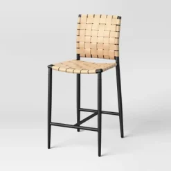 Wellfleet Woven Faux Leather Metal Base Counter Height Barstool - Threshold™ 19 Wellfleet Woven Faux Leather Metal Base Counter Height Barstool - Threshold™ -Living Room Furniture Store GUEST a93c73eb d6f8 49f9 8e4b 6589cc6f1395