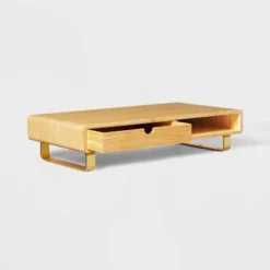 Monitor Riser With USB And Wireless Charging Brown - Threshold™ -Living Room Furniture Store GUEST aab00da1 6bb3 4079 920f 355fec806509