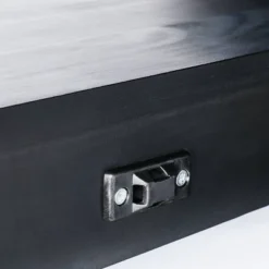 Console Table With Woven Rattan Shelf Black - Threshold™ Designed With Studio McGee -Living Room Furniture Store GUEST ace694e0 8779 47cd 88e0 f26dc4c34e37