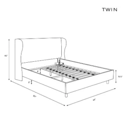 Wingback Platform Bed Velvet - Skyline Furniture -Living Room Furniture Store GUEST aea1005d 028d 4a74 a3ef bfd75d953a75