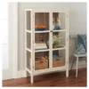 56.2" Hadley Library Cabinet With Glass Shell White - Threshold™ 1 56.2" Hadley Library Cabinet With Glass Shell White - Threshold™ -Living Room Furniture Store GUEST b27660bf b767 4281 b125 b4e4c371f513