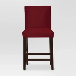 25" Velvet Parsons Counter Height Barstool Wood - Threshold™ -Living Room Furniture Store GUEST b539eeaa 1ae4 48fe 875e 083e930b8dc6