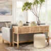 Palmdale Woven Drawer Console Natural - Threshold™ Designed With Studio McGee -Living Room Furniture Store GUEST b59147fd 65bf 45cb affa f7d467c2a30c