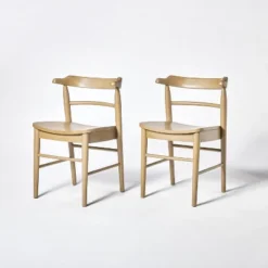 2pk Kaysville Curved Back Wood Dining Chair - Threshold™ Designed With Studio McGee -Living Room Furniture Store GUEST b8859535 25d6 44f9 9ed4 882e7bed9037