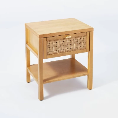 Palmdale Nightstand Woven 1 Drawer Natural - Threshold™ Designed With Studio McGee 5 Palmdale Nightstand Woven 1 Drawer Natural - Threshold™ Designed With Studio McGee - Image 3
