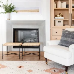 Mercer Rolled Upholstered Arm Chair With Casters Cream - Threshold™ Designed With Studio McGee -Living Room Furniture Store GUEST be1aa92d 6ac8 473c 8b68 f0924c85a000