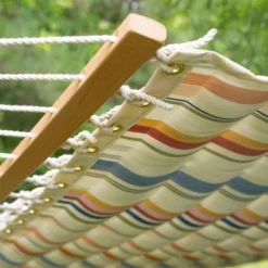 13' Pillowtop Outdoor Fabric Hammock With Spreader Bar Terracotta Pink - Threshold™ -Living Room Furniture Store GUEST c4063e24 05a0 4999 891a 855cd3d9b6e7