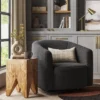 Aveline Large Scale Faux Shearling Swivel Chair - Threshold™ -Living Room Furniture Store GUEST c55b7373 ab2b 485f b6ba f92258f54715