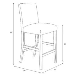 30" Velvet Parsons Barstool Wood - Threshold™ -Living Room Furniture Store GUEST c6aa1d9c d7f1 458a b669 510f31ded384