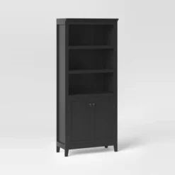 72" Carson 5 Shelf Bookcase With Doors - Threshold™ -Living Room Furniture Store GUEST c99ab1ed 236d 46d0 bdd4 3e4025da50bb