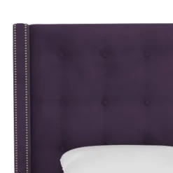 Nail Button Tufted Wingback Velvet Bed - Skyline Furniture 11 Nail Button Tufted Wingback Velvet Bed - Skyline Furniture -Living Room Furniture Store GUEST cd07f43e df25 4aae 89cb 6cb8f2427951