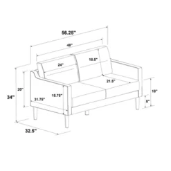 Lyndhurst Loveseat - Threshold™ -Living Room Furniture Store GUEST d040af52 edae 4aec 8521 b20275627029