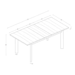 Bombelli Modern Extendable Dining Table Black - Threshold™ -Living Room Furniture Store GUEST d055b2d2 601c 4c8f ab77 0d8884e1a723