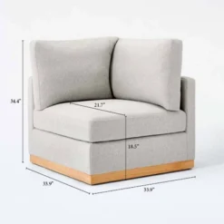 Woodland Hills Modular Sectional Corner Light Gray - Threshold™ Designed With Studio McGee -Living Room Furniture Store GUEST d13a80c0 94a7 4a14 807c 01f454d7e453