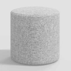 Round Thalia Ottoman In Textured Linen - Threshold™ -Living Room Furniture Store GUEST d1df1cb5 c647 407b 946d ff2e0b744e05