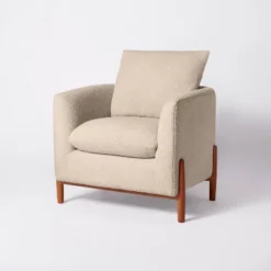 Elroy Faux Shearling Accent Chair With Wood Legs - Threshold™ Designed With Studio McGee 24 Elroy Faux Shearling Accent Chair With Wood Legs - Threshold™ Designed With Studio McGee -Living Room Furniture Store GUEST d2aaa7f2 8c06 44f1 abf1 b3fabc558dc9