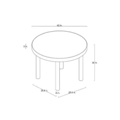 Northvale Round Wood Dining Table - Threshold™ Designed With Studio McGee -Living Room Furniture Store GUEST d6a4b332 213c 4a65 807a feb3bf9b8317