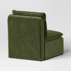 Haven Velvet Modular French Seam Sofa Chair Dark Green - Threshold™ -Living Room Furniture Store GUEST db0036a6 d5c7 4235 8cdb 3f004594e8ef