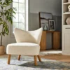 Sculpted Faux Shearling Accent Chair Cream - Threshold™ Designed With Studio McGee -Living Room Furniture Store GUEST df4a2249 8466 4129 b681 598b7c861a38