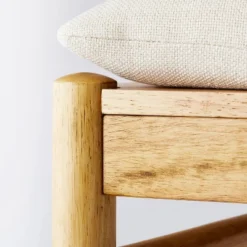 Emery Wood Counter Height Barstool With Upholstered Seat And Sling Back Natural - Threshold™ Designed With Studio McGee -Living Room Furniture Store GUEST e8ec7e51 c160 4262 8af2 ab79b157278d