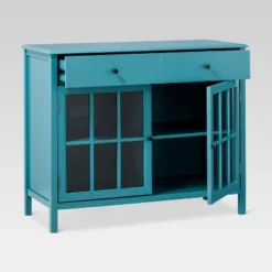 Windham 2 Door Accent Buffet, Cabinet With Shelves - Teal - Threshold™ -Living Room Furniture Store GUEST ea1ecafb 9cbb 4de8 877c 8072c4a40207