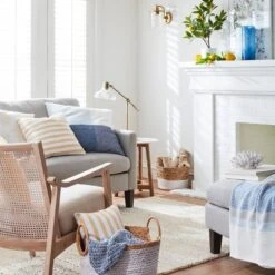 Lanham Marble Top Side Table Brown - Threshold™ -Living Room Furniture Store GUEST ec92174d 7f31 4f27 8aef 6f58c8539f49