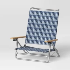 5 Position Beach Chair With Aluminum Frame & Wood Arms - Threshold™ -Living Room Furniture Store GUEST f0ffb973 9fe5 4b27 a4dc 31a9ae2eef17
