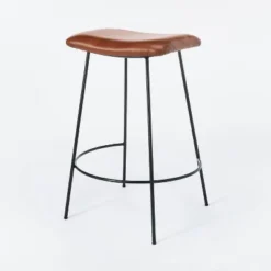 Clarkston Metal Counter Height Barstool With Upholstered Seat - Threshold™ Designed With Studio McGee -Living Room Furniture Store GUEST f178119f 0fe3 43a4 ad93 334f1320cdb3